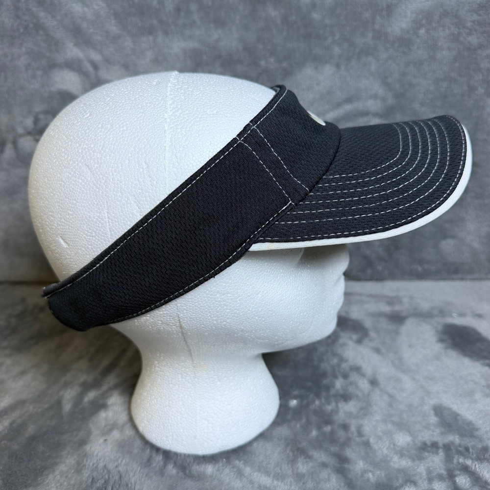 Nike Golf Visor Black White Contrast Stitching Adjustable Hat - Picture 3 of 8